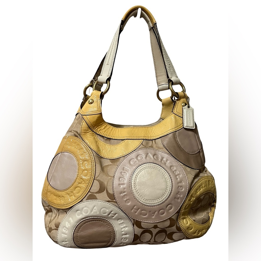 Vintage 2000s Coach Patchwork Hobo - image 1